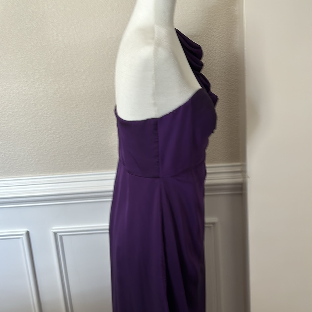 Purple, one-shoulder, Niteline evening gown - Picture 5 of 10